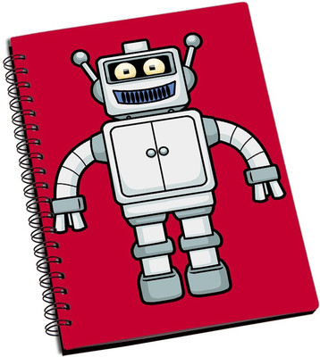 

Rangeele Inkers A5 Notebook(Robot cartoon, Multicolor)