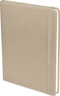 

Eco-Leatherette B5 Diary(Handcrafted, Beige)