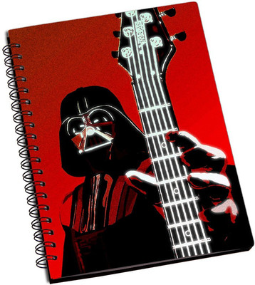 

Rangeele Inkers A5 Notebook(darth vader red Guitar, Multicolor)