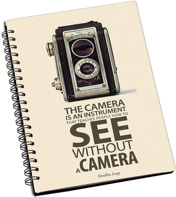 

Rangeele Inkers A5 Notebook(Camera Quotes, Multicolor)
