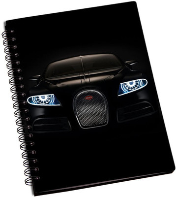 

Rangeele Inkers A5 Notebook(Bugatti Black Car, Multicolor)