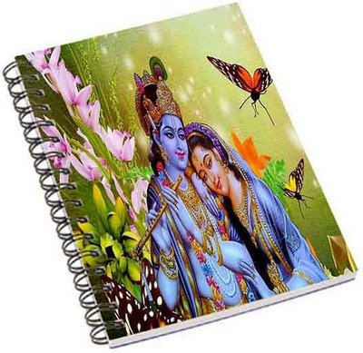 

Shopmania A5 Notebook(Radha krishna flower, Multicolor)