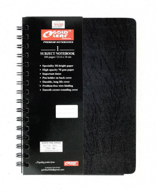 

Neo Gold Leaf A5 Notebook(1 Subject, Black)