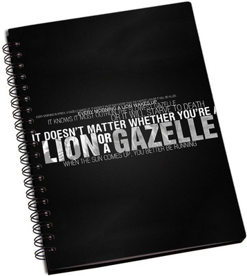 

Rangeele Inkers A5 Notebook(You better BE Running, Multicolor)