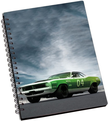 

Rangeele Inkers A5 Notebook(Green Sports car, Multicolor)