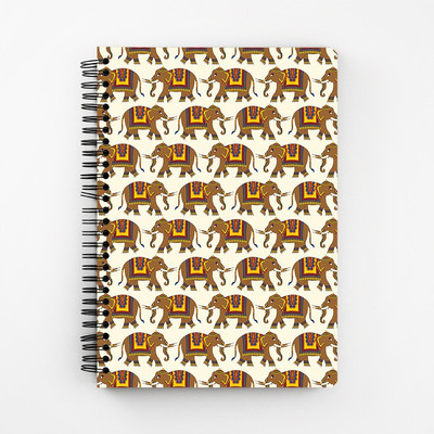 

RAYITE A5 Diary(Enchanting India Elephant Artwork, Multicolor)