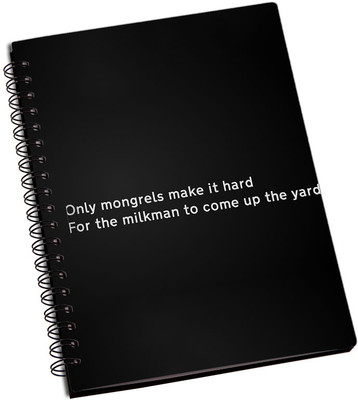 

Rangeele Inkers A5 Notebook(Only Mongrels make It Hard, Multicolor)