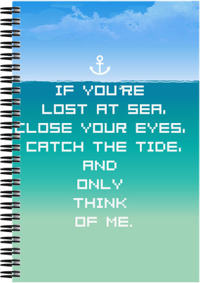 

Art Emporio A5 Notebook(Close your Eyes when Lost in See, Multicolor)