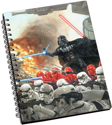 

Rangeele Inkers A5 Notebook(darth Vader Army, Multicolor)