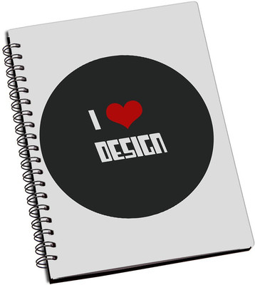 

Rangeele Inkers A5 Notebook(I Love Design, Multicolor)