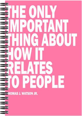 

Art Emporio A5 Notebook(The only Important Thing, Multicolor)
