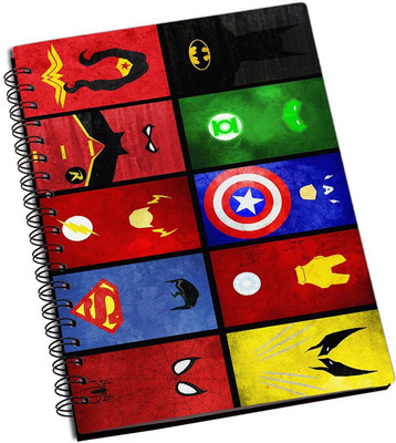 

Rangeele Inkers A5 Notebook(Superhero Cards, Multicolor)