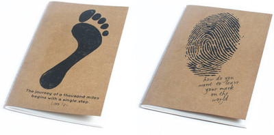 

Ink and Graphite A5 Notebook(Kraft Series Combo - First Step and Leave a Mark, Brown)