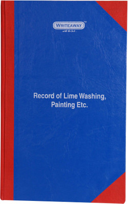 

Writeaway Regular Journal(Register Of Record Of Lime Washing, Painting Etc. (Factory Act), Multicolor)