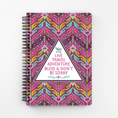 

RAYITE A5 Diary(Live Travel Adventure, Multicolor)