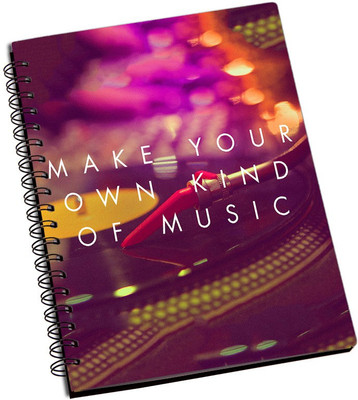 

Rangeele Inkers A5 Notebook(Make Your Music, Multicolor)
