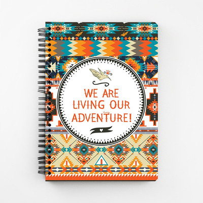 

RAYITE A5 Diary(Living Our Adventure Orange Pattern, Multicolor)