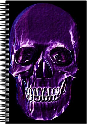 

Art Emporio A5 Notebook(Skull Purple, Multicolor)