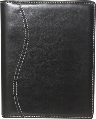 

Gathbandhan A5 Diary(Leather Zip Lock Folder, Black)