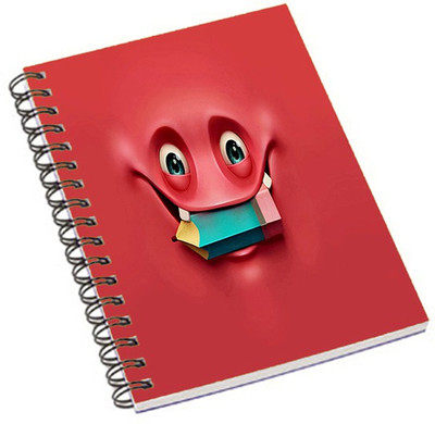 

Shopmania A5 Notebook(red Cartton, Multicolor)
