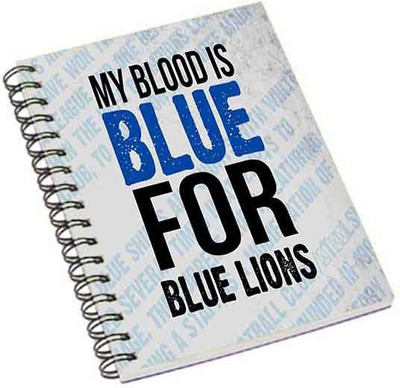 

Shopmania A5 Notebook(My blood is blue, Multicolor)