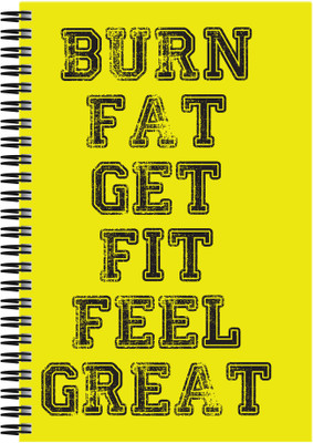 

Art Emporio A5 Notebook(Burn Fat, Feel Great, Multicolor)