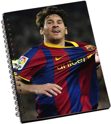 

Rangeele Inkers A5 Notebook(Messi barcelona legends, Multicolor)