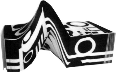 

Lustre Press Memo Pad(Design Paper Cube, Black, White)