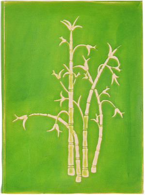 

Hare Krishna Handicrafts Regular Diary(Bamboo Emboss Green Leather Diary, Green)
