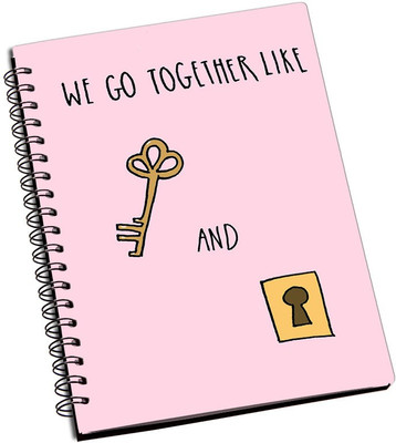 Rangeele Inkers A5 Notebook(Lock And key, Multicolor)