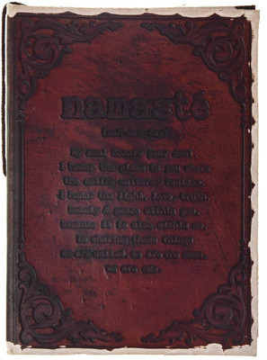 

Craft Play A5 Diary(Namaste Emboss Deckledge, Brown)