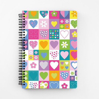 

RAYITE A5 Diary(Abstract Hearts, Multicolor)