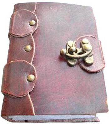 

eShilp Regular Journal(Handmade Plain Leather Cover Diary-3 Piece-1 Lock Closure Size 18x13x2.5 Cm Brown, Brown)
