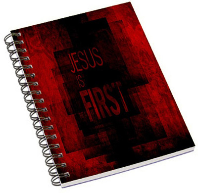 

Shopmania A5 Notebook(jesus Is first, Multicolor)