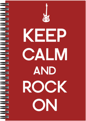 

Art Emporio A5 Notebook(Keep Calm and Rock On, Multicolor)