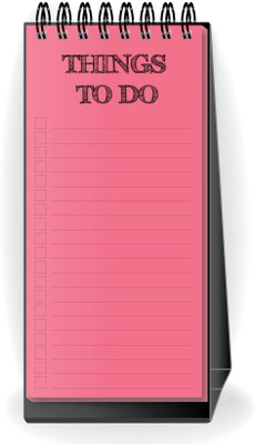 

Nourish Regular Planner/Organizer(Desktop Standing Things To Do List Peach, Peach)