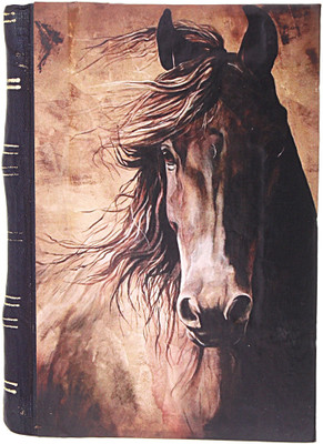 

Craft Play A5 Diary(Horse Print With Leather Spine, Multicolor)