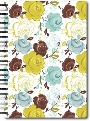 

Nourish A4 Notebook(A4 Size Plain Pages Colourful Graphic Diary, Multicolor)