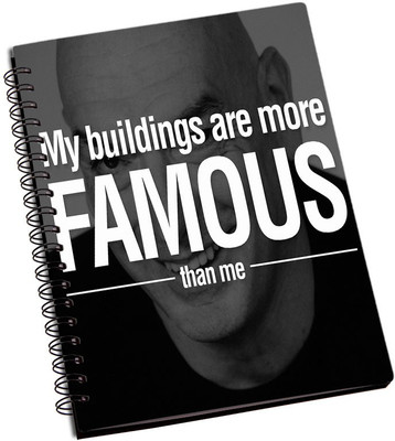

Rangeele Inkers A5 Notebook(Jean Nouvel Quote, Multicolor)