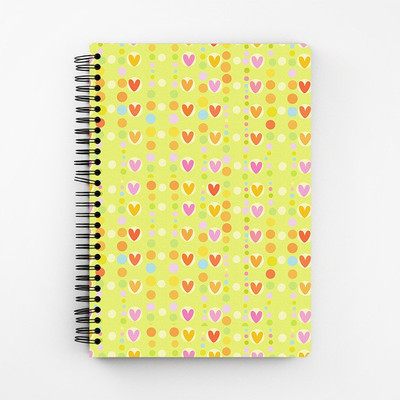 

RAYITE A5 Diary(Cute Colorful Hearts, Multicolor)