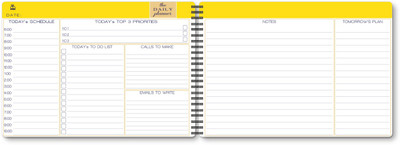 Nourish A5 Size Daily Planner A5 Planner/Organizer Ruled 75 Pages(Yellow)