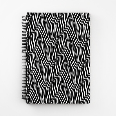 

RAYITE A5 Diary(White Black Pattern, Multicolor)