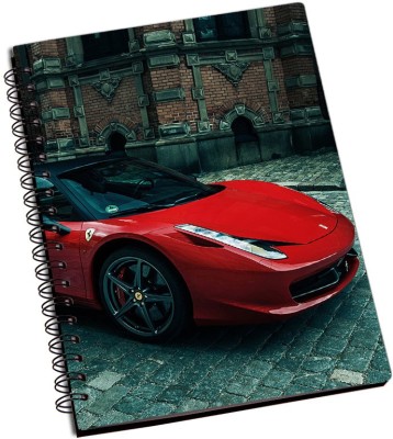 

Rangeele Inkers A5 Notebook(Ferrari red Awesome Car, Multicolor)