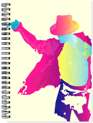 

VenTechno A5 Diary(Michael Jackson Wirebound Ruled Paper Sheets Personal and Office Stationary Notebooks Diary, Multicolor)