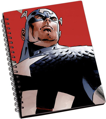 

Rangeele Inkers A5 Notebook(Captain America Vintage Art, Multicolor)