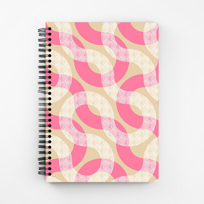 RAYITE A5 Diary(Pink Pattern, Multicolor)