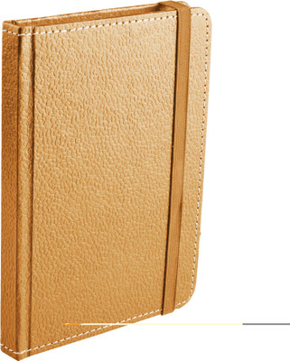 Eco-Leatherette A6 Diary(Handcrafted Cover Journal, Gold)