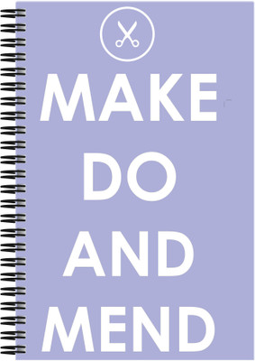 

Art Emporio A5 Notebook(Make Do and Men Do, Multicolor)