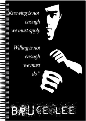 

Art Emporio A5 Notebook(Bruce Lee Quote, Multicolor)
