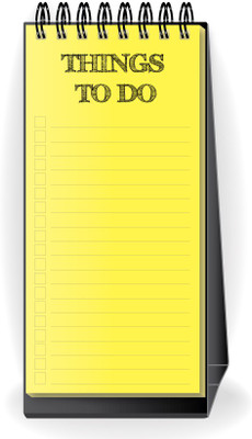 

Nourish Regular Planner/Organizer(Desktop Standing Things To Do List Yellow, Yellow)